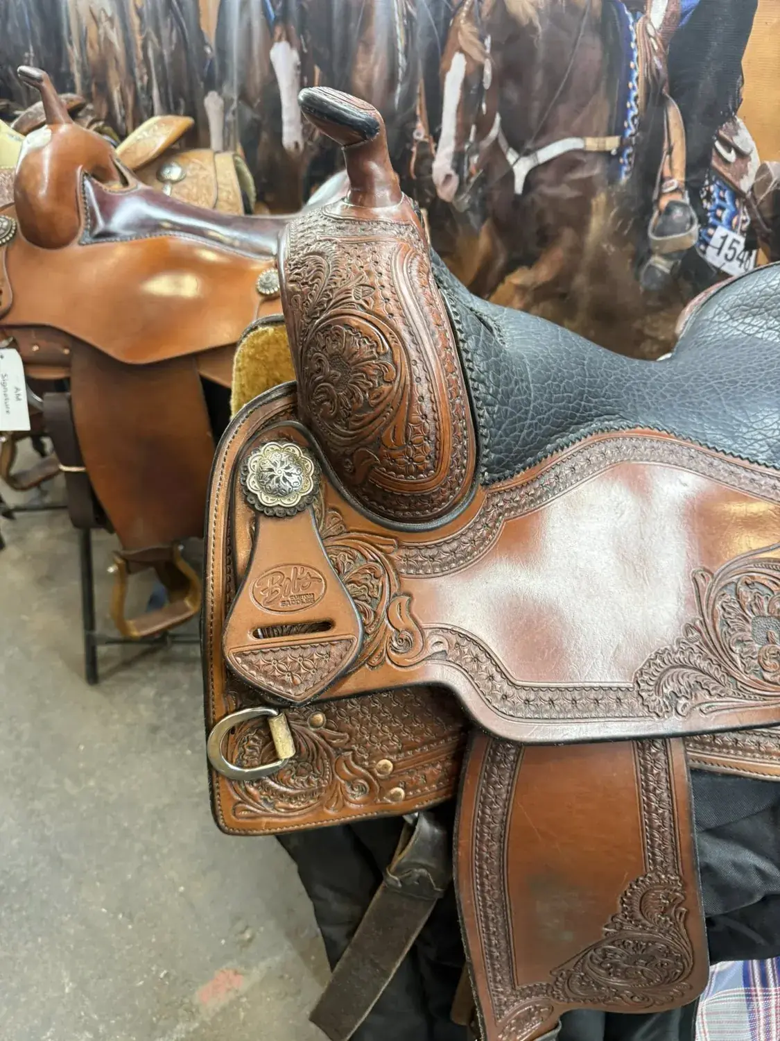 KR Lady Reiner — horn swell left with Bob's Custom badge
