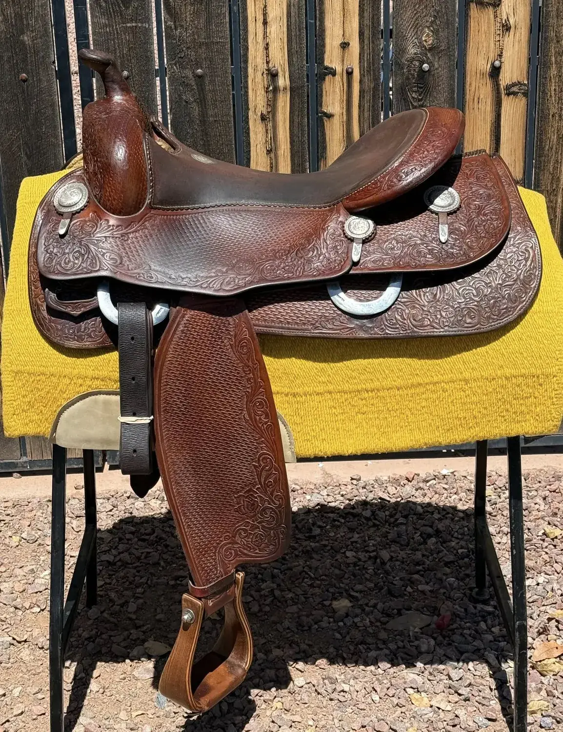 Reiner — Silver Conchos and Dee Rings