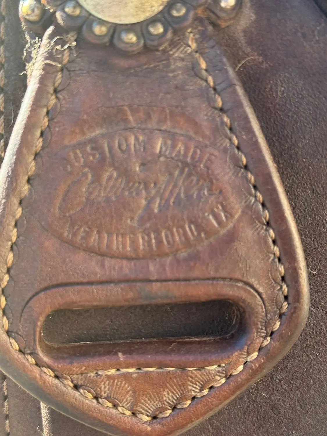 Calvin Allen Weatherford TX stamp