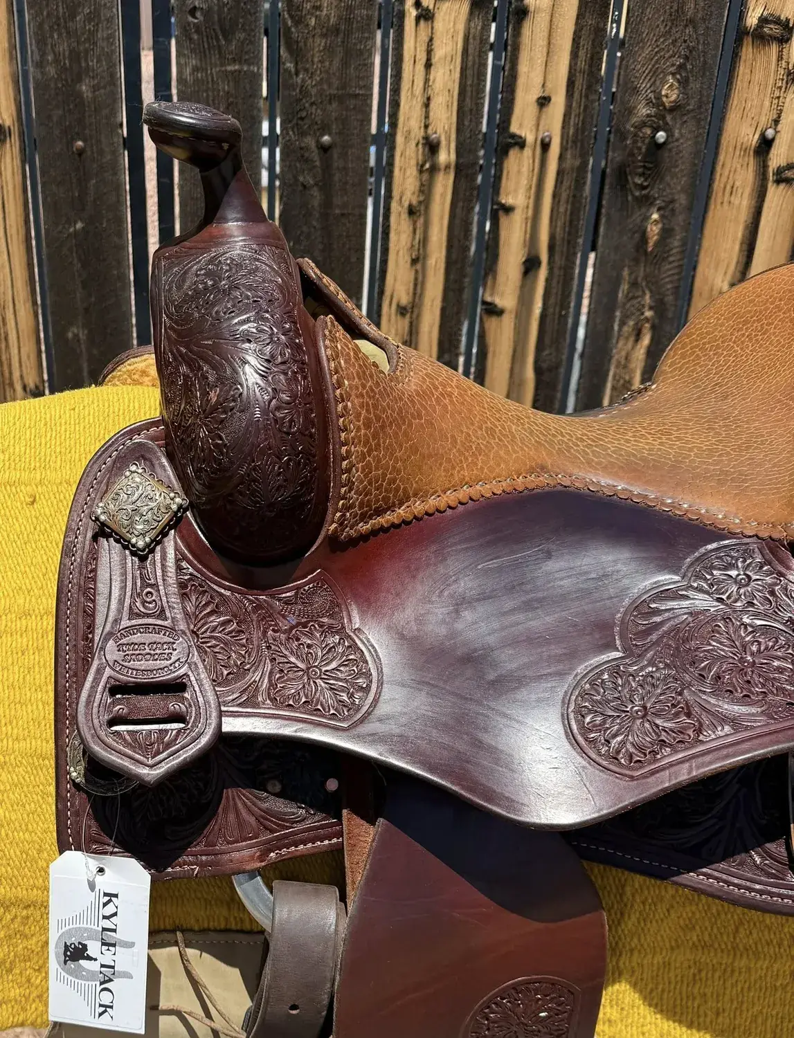 Kyle Tack Reiner 15.5 — left side with Kyle Tack tag