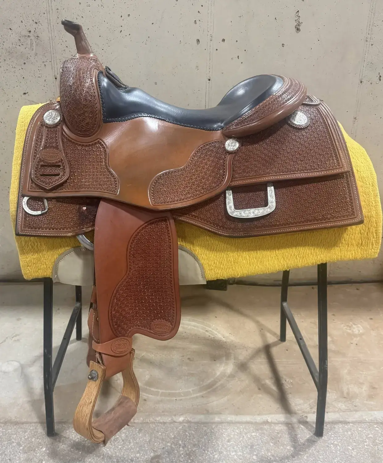 Kyle Tack Reiner — 16 Seat — Sterling Silver Conchos & Rear Dees — $3,995