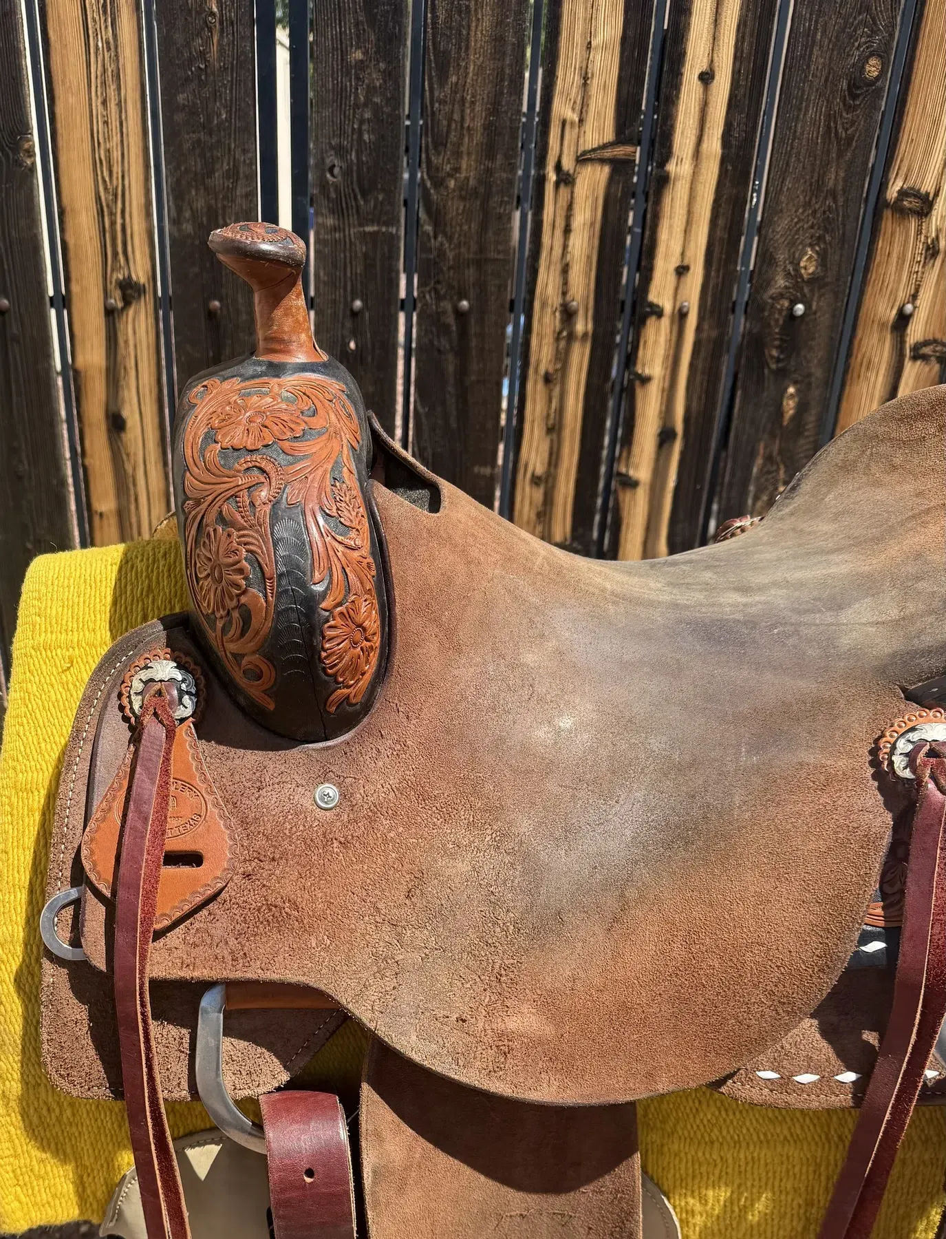 SRS Ranch Saddle — seat left side
